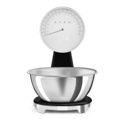 SMEG ANALOG AND DIGITAL KITCHEN SCALE BLACK KSF01BLWW