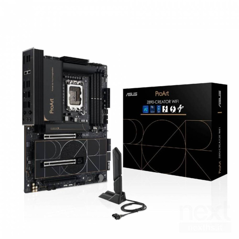 La bASUS ProArt Z890-CREATOR WIFI/b offre prestazioni eccezionali per processori bIntel Core Ultra/b. VRM avanzato, bDDR5/b fino