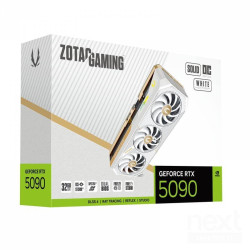 La bZotac GeForce RTX 5090 Solid OC White Edition/b offre prestazioni eccezionali con 32GB GDDR7 e design accattivante. Ideale p