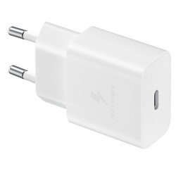 SAMSUNG POWER WALL CHARGER 15W USB-C WHITE + CABLE USB-C TO USB-C 1M WHITE EP-T1510XWEGEU