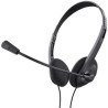 CUFFIE ON-EAR CABLATE 1,8M JACK 3,5 SUPERLEGGERE - TRUST PRIMO - NERO (21665)