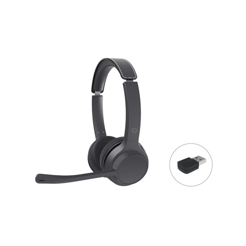 CUFFIE STEREO BLUETOOTH 5.3 con Adattore Bluetooth - Microfono con tasto Mute, Noise cance