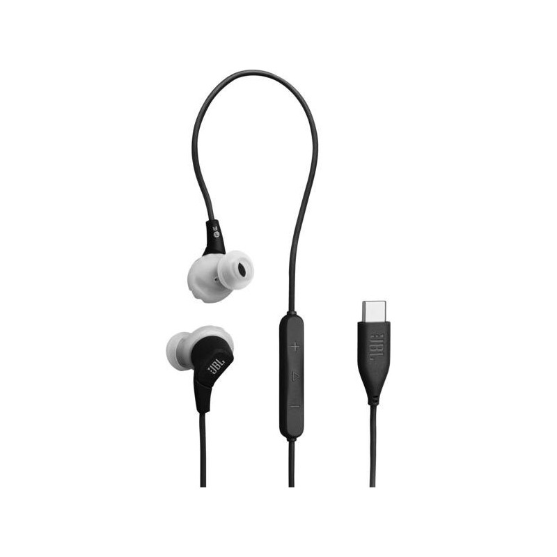 JBL Endurance Run 3C USB C Auricolare Cablato In-ear Sport USB tipo-C Nero