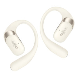 SHOKZ OpenFit 2 Auricolare Wireless A clip, A orecchio aperto Chiamate Musica Sport Tutti i giorni Beige