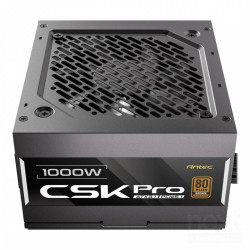 Antec CSK1000 PRO è un balimentatore/b per bPC/b da b1000W/b con certificazione b80 PLUS Bronze/b. Offre connettore bATX 20+4 pi