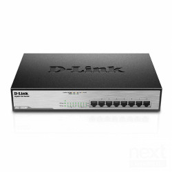 D-Link DGS-1008MP è uno bswitch non gestito/b con b8 porte Gigabit Ethernet/b e bsupporto PoE+/b, ideale per dispositivi di rete