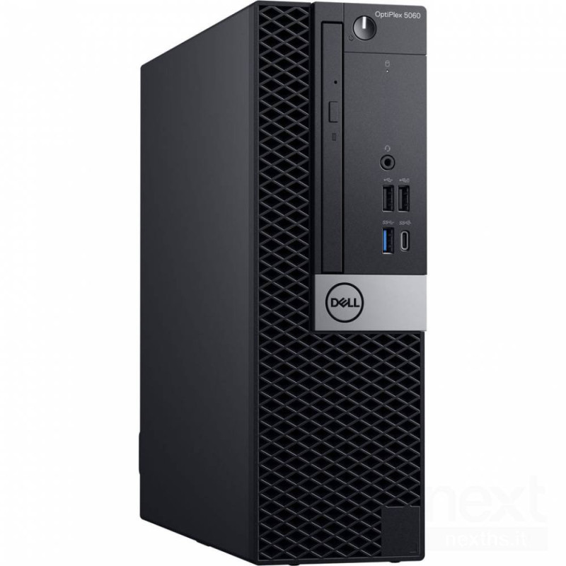 Dell 5060 SFF è un Computer con processore Intel Core i5-8400, 8GB di RAM e SSD da 480GB. bRigenerato Grado A - 12 Mesi di Garan