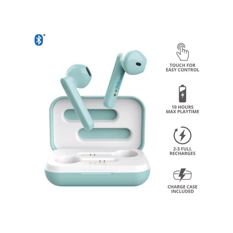 AURICOLARI BLUETOOTH - TRUST PRIMO TOUCH VERDE (23781)