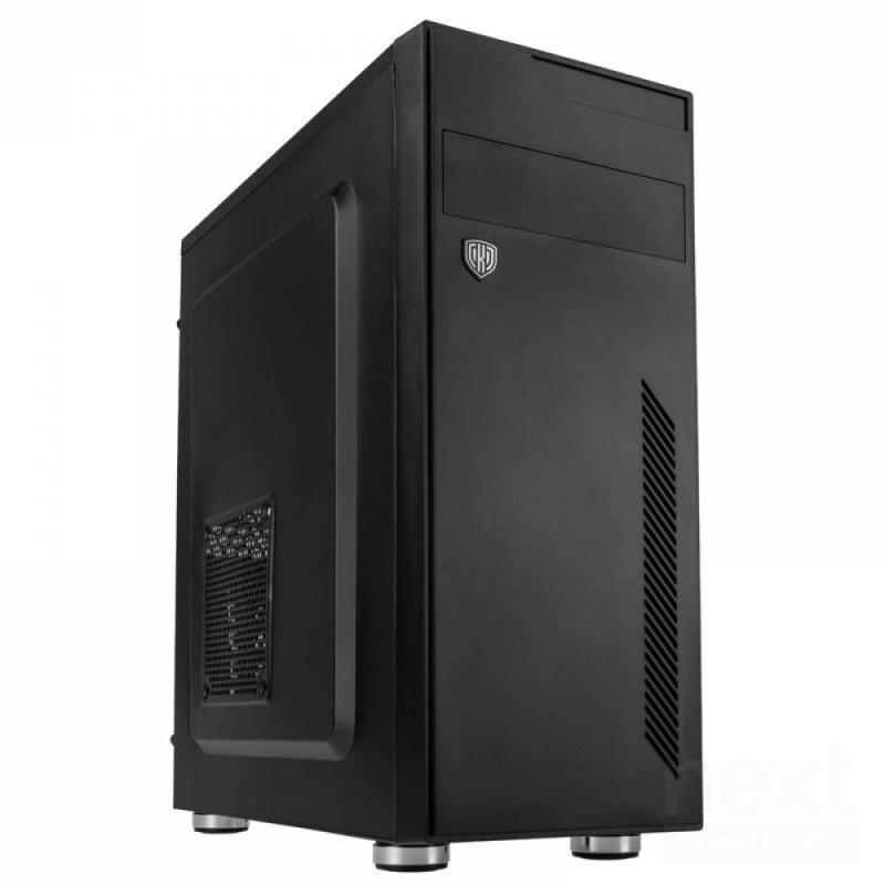 Kolink KLA-003 è un bcase Midi Tower/b versatile, ideale per bconfigurazioni PC/b ATX, micro ATX e Mini-ITX, con connettività US