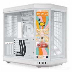 HYTE Y70 Touch Infinite Snow White è un case midi-tower con bvetro temperato/b e btouchscreen integrato/b, supporta configurazio