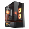 COUGAR CFV235 Vision è un case bMidi-Tower/b da gaming con pannello in vetro temperato e illuminazione RGB. Dotato di monitor LC