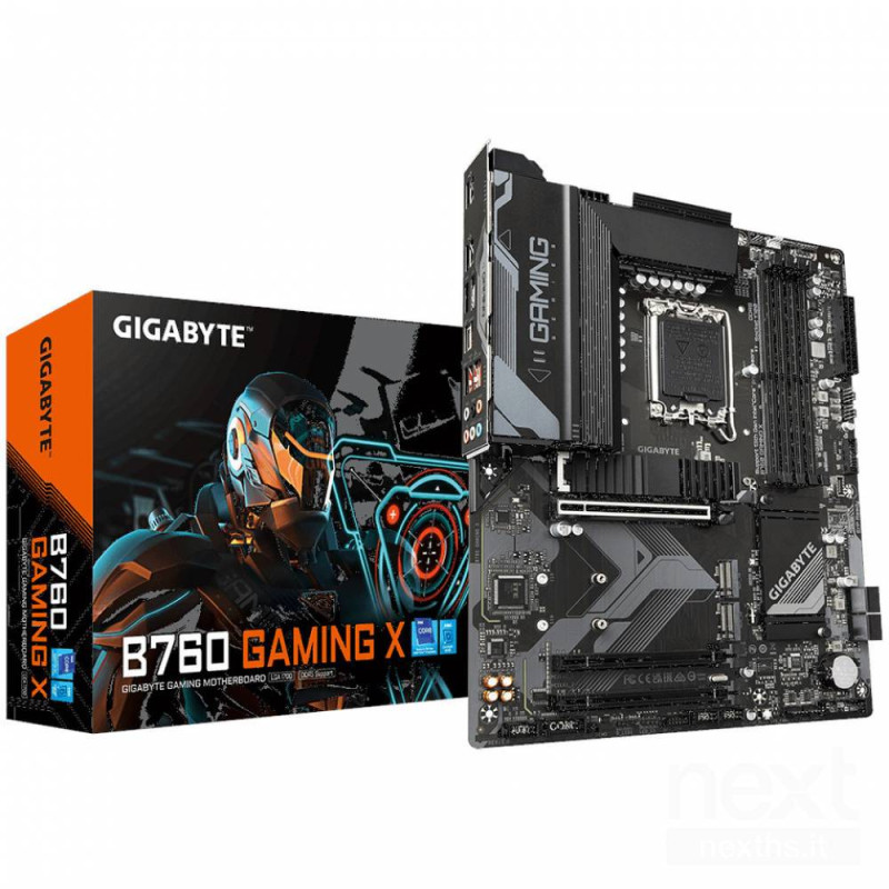 Gigabyte B760 Gaming X e' una scheda madre su base Intel con supporto per processori con socket 1700. Supporta fino a 4 slot di