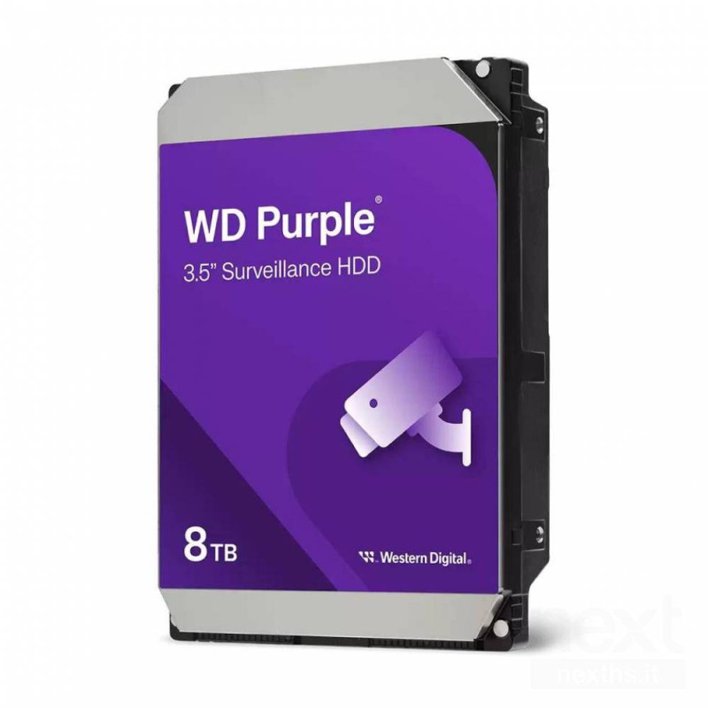 Western Digital Purple e' un HDD con capacita' 8TB, 256MB di cache e interfaccia SATA III