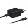 SAMSUNG POWER WALL CHARGER 45W USB-C + CABLE USB-C TO USB-C 1.8M BLACK EP-T4511XBEGEU