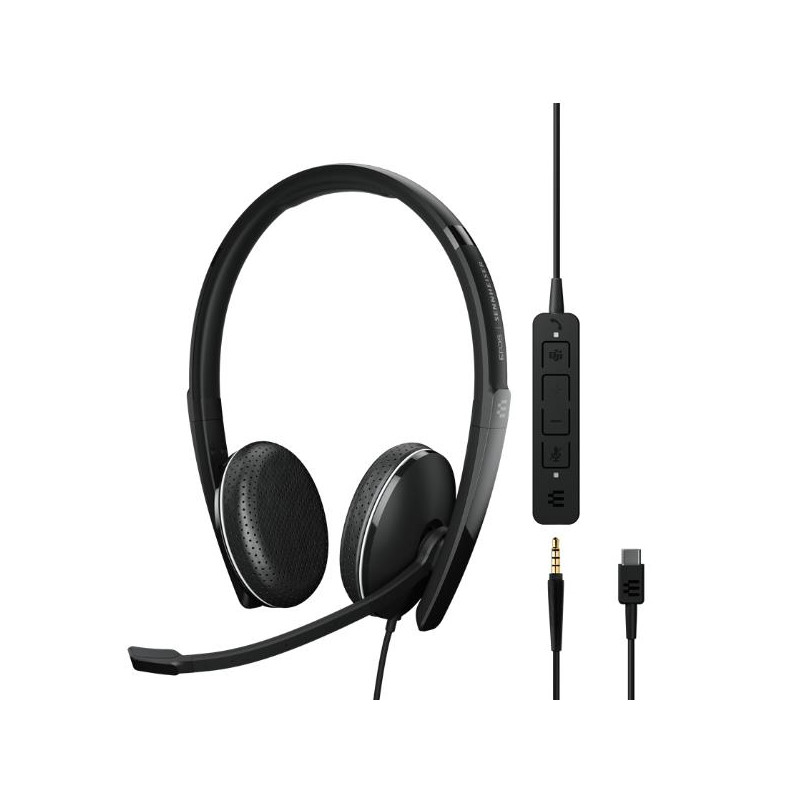 ADAPT 165T USB II, USB-C e Jack 3,5 mm, Cuffia stereo con microfono,  certificata Microsof