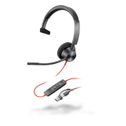 Cuffie HP Poly Blackwire 3310 USB-C/A (8X214A6)