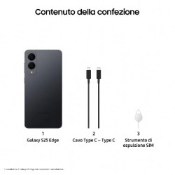 GALAXY S25 EDGE 12GB+512GB TITANIUM JETBLACK (SM-S937BZKGEUE)