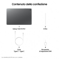 GALAXY TAB S10 FE+ 8+128GB GRAY (SM-X620NZAREUE)