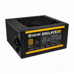 Kolink Enclave e' un alimentatore modulare da 700W con certificazione 80 Plus Gold. Formato ATX bCavo di Alimentazione non inclu