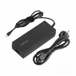 Mediacom M-ACNBU130 130W offre bpotenza attrezzata/b e bcompatibilità universale/b per dispositivi USB-C. Ottimale per la ricari