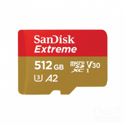 SanDisk Extreme offre 512GB, ideale per foto e video in alta qualità. bResistente/b, bimpermeabile/b e con velocità di trasferim