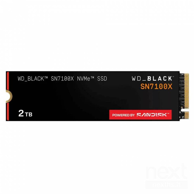 Western Digital WD Black SN7100X  è un bSSD M.2/b da b2 TB/b con interfaccia bPCI Express 4.0/b e tecnologia bNVMe/b. Offre bvel