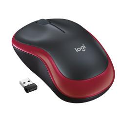 Logitech M185 mouse wireless (rosso)