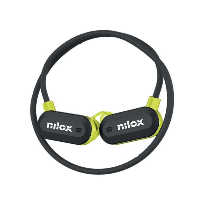NILOX - Auricolari Sportivi wireless con funzione Cancellazione del rumore ambientale, tec