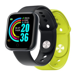 NILOX - Smartwatch sportivo, 2 cinturini in confezione,  pi di 100 diverse tipologie di