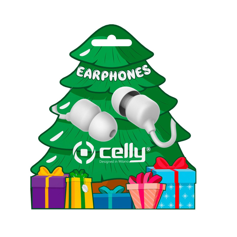 XMASEARTREE - Auricolare a filo stereo IN-EAR con jack 3,5 mm, cavo piatti anti groviglio,