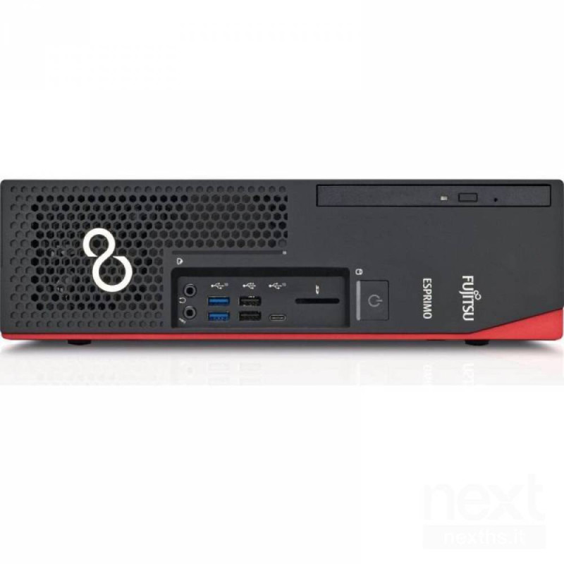 Fujitsu Esprimo D738 è un Computer con processore Intel Core i5-8400T, 16GB di RAM e SSD da 960GB. bRigenerato Grado A - 12 Mesi