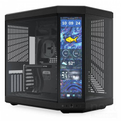 HYTE Y70 Touch Infinite Pitch Black è un case midi-tower con vetro temperato e touchscreen integrato, supporta configurazioni ga