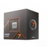 Processore AMD Ryzen 7 8700F con 8 core per socket AM5, raggiunge frequenza di 5.0GHz, 3 livelli di cache. bSenza scheda grafica