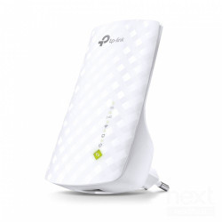 TP-Link RE200 e' un Range Extender con una porta gigabit e sistema Wi-Fi dual band, 300Mbps su 2.4GHz e 433MBps su 5GHz