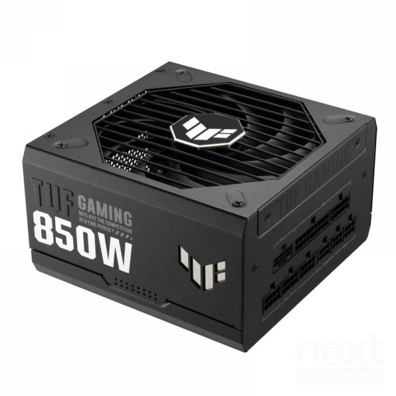 Asus TUF Gaming 850 e' un alimentatore con una potenza di 850W e certificazione gold bConnettore PCi Ex 5.0 12-pin/b