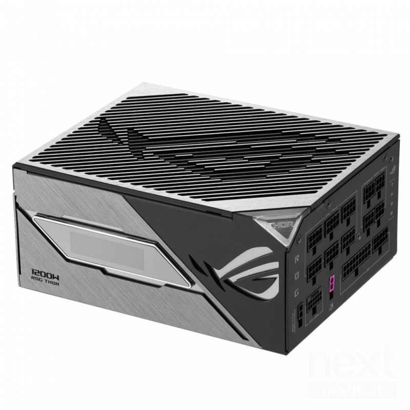 ASUS ROG THOR 1200P3 è un balimentatore gaming/b da b1200W/b con certificazione b80+ Platinum/b. Offre connettori modulari, illu