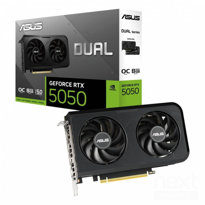 ASUS Dual GeForce RTX 5050 OC Edition offre bprestazioni gaming/b avanzate con 8GB GDDR6, bDLSS 4/b e braffreddamento Axial-tech