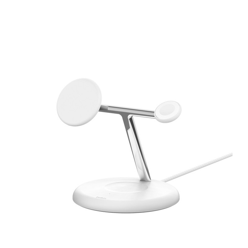 Belkin WIZ023VFWH Caricabatterie per dispositivi mobili Cuffie, Smartphone, Orologio intelligente Bianco USB Carica wireless