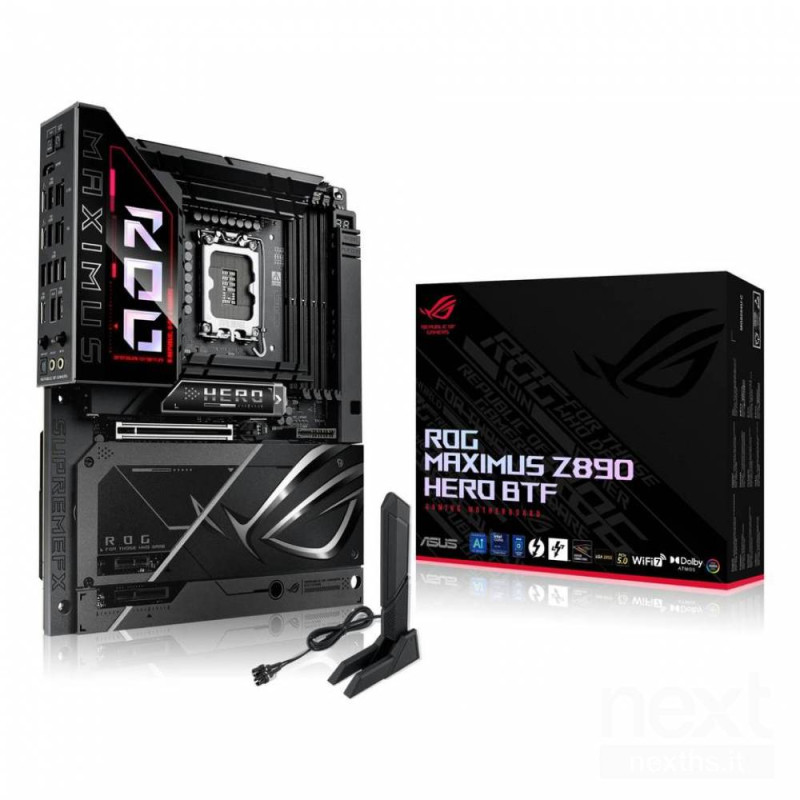ASUS ROG MAXIMUS Z890 HERO BTF è una scheda madre bATX/b per bgaming/b e balte prestazioni/b, con chipset bIntel Z890/b, bDDR5/b