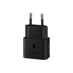SAMSUNG POWER WALL CHARGER 25W USB-C BLACK + CABLE USB-C TO USB-C BLACK EP-T2510XBEGEU