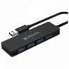 Atlantis P014-UH340 è un bhub USB 3.0/b con b4 porte/b per espandere le connessioni del PC. Offre trasferimento dati ad balta ve