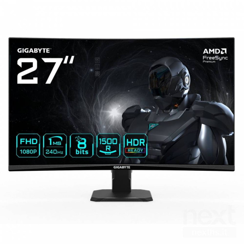 GIGABYTE GS27FC2 è un monitor gaming curvo da 27 pollici progettato per un'esperienza immersiva.