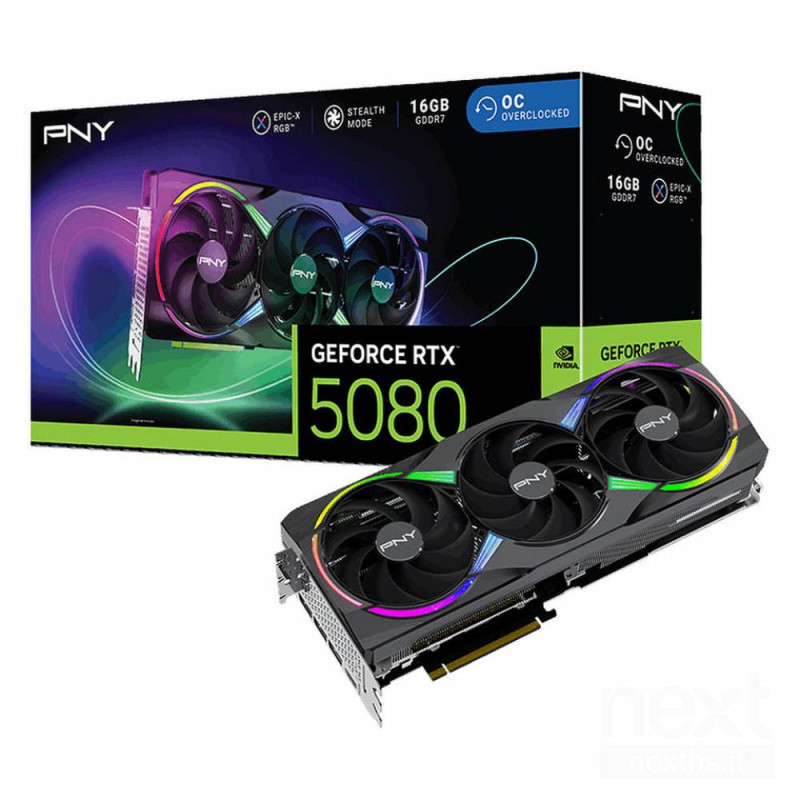 La PNY GeForce RTX 5080 ARGB EPIC-X