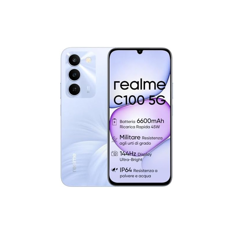 Smartphone Realme C100 5G 4+128GB Purple