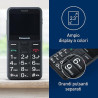 Panasonic KXTU155EXBN Senior Phone Black Smartphone