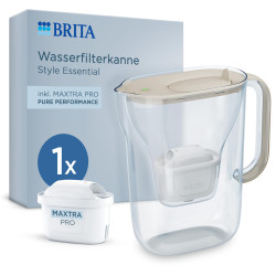 Brita JUG Style Essential Sand 2,4L + 4 Filters Maxtra