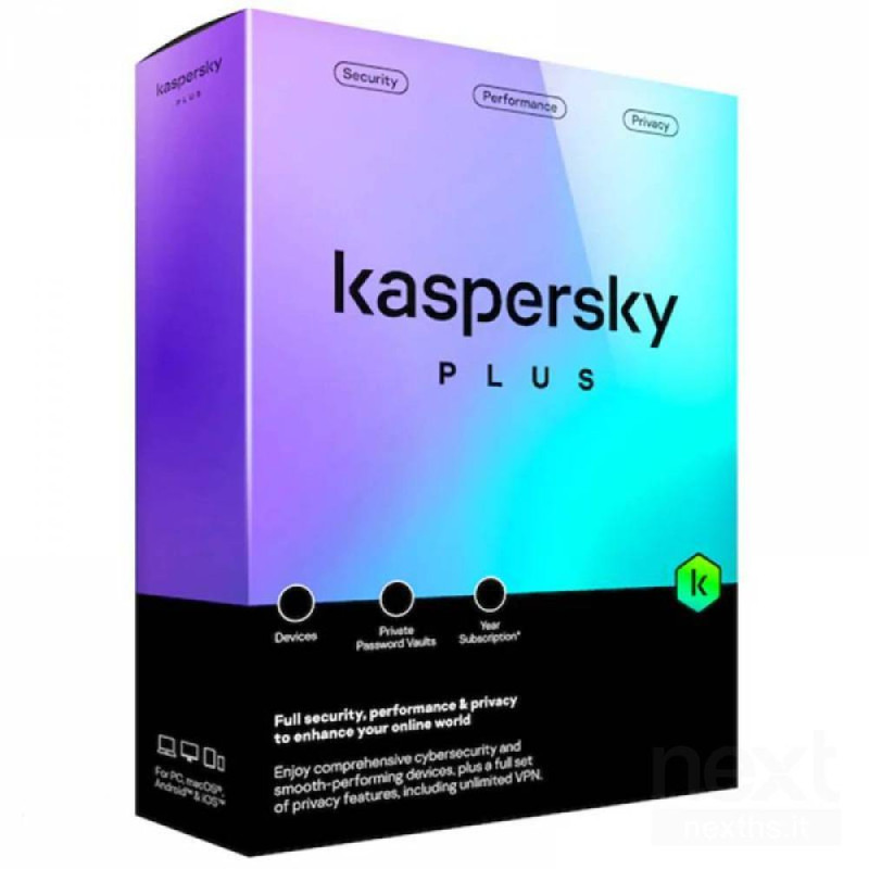 Kaspersky Plus per 1 Dispositivo Antivirus