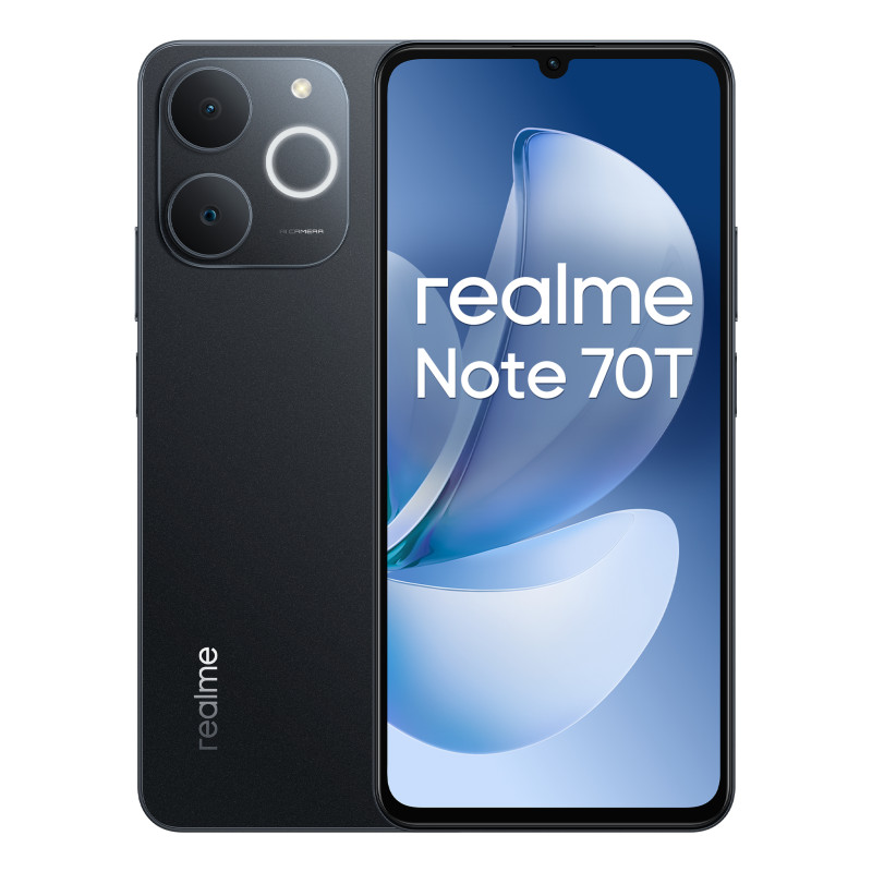 Realme Note 70T 4+128GB Obsidian Black Smartphone