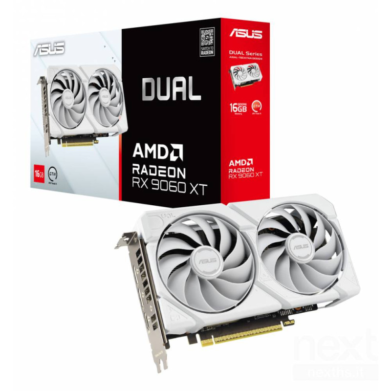 ASUS Dual Radeon RX 9060 XT White Edition Scheda Grafica