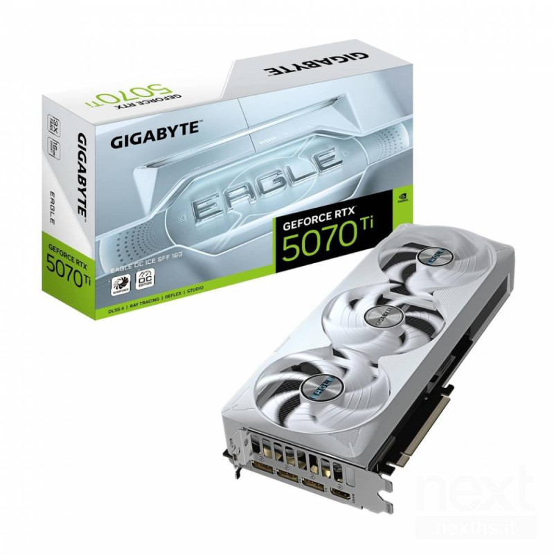 La GIGABYTE GeForce RTX 5070 Ti EAGLE OC ICE SFF Scheda Grafica